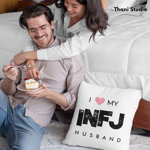 I Love My Husband Personality Traits Valentine Throw Pillow