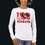 I Love My Husband Personalized Tri-Blend Shirt<br><div class="desc">I Love My Husband Personalized Photo and Text</div>