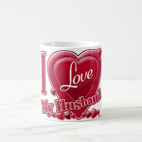 I Love My Husband red _ heart Coffee Mug