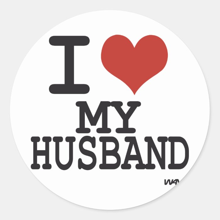 I love my husband stickers