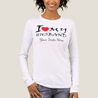 I Love My Husband text with red heart symbol for r Tri-Blend Shirt
