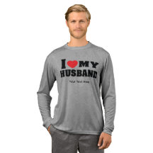 I Love My Husband text with red heart symbol