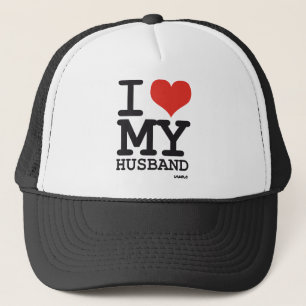 i love my husband trucker hat