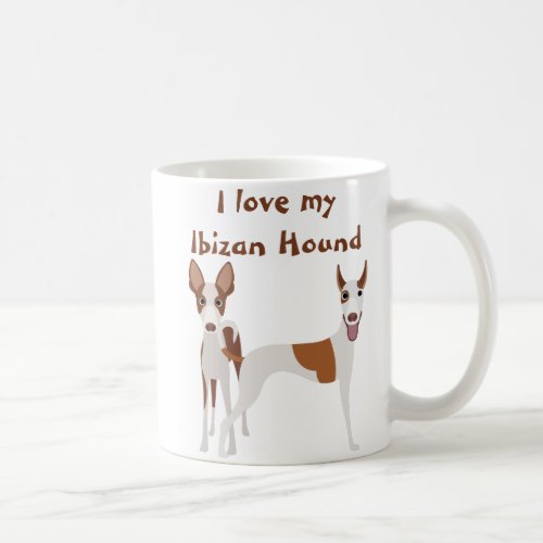 I Love my Ibizan Hound Dog Breed Coffee Mug