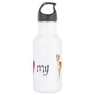 I Love my Ibizan Hound Water Bottle