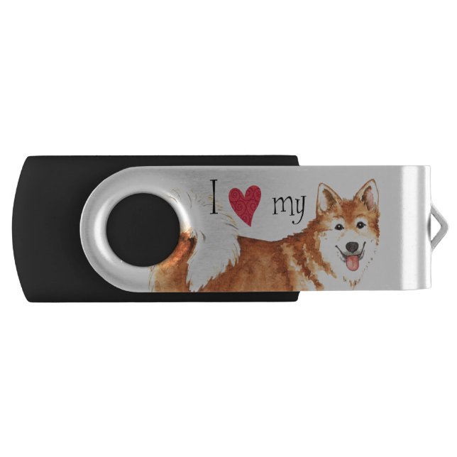 I Love my Icelandic Sheepdog Flash Drive (Front)