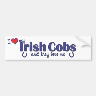 I Love My Irish Cobs (Multiple Horses) Bumper Sticker