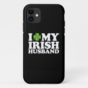 I Love My Irish Husband Couple St Patrick's Day iPhone 11 Case