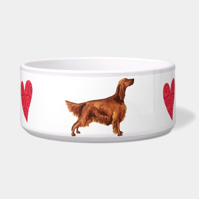I Love my Irish Setter Bowl (Right)