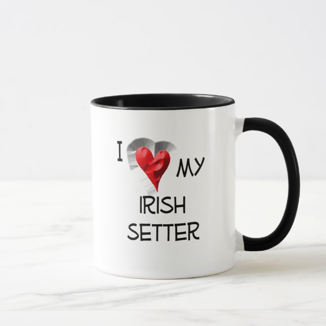 I Love My Irish Setter Mug (Right)