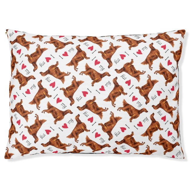 I Love my Irish Setter Pet Bed (Front)