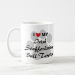I Love My Irish Staffordshire Bull Terrier Coffee Mug