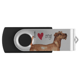 I Love my Irish Terrier USB Flash Drive