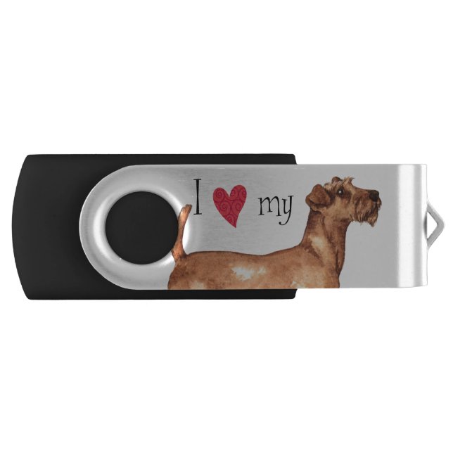 I Love my Irish Terrier USB Flash Drive (Front)