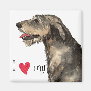 I Love my Irish Wolfhound Magnet