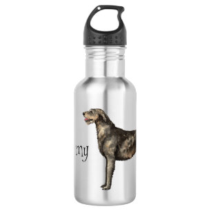 I Love my Irish Wolfhound Stainless Steel Water Bottle