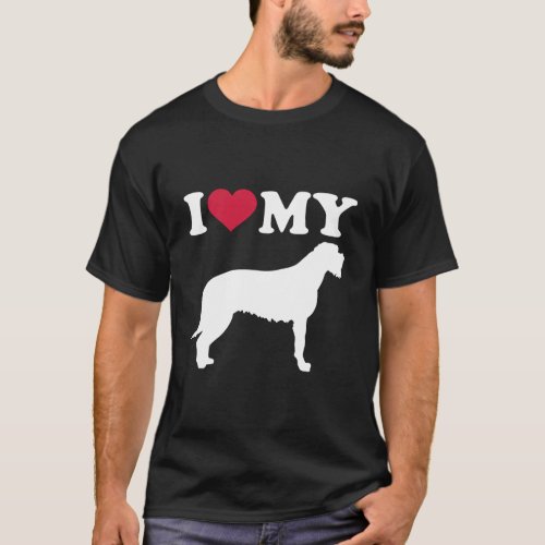 I Love My Irish Wolfhound T_Shirt