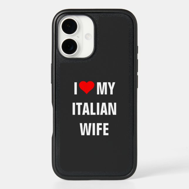 "I Love my Italian wife" Otterbox iPhone Case (Back)