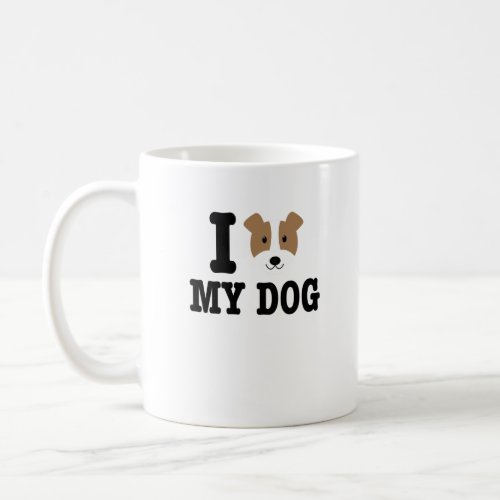 I Love My Jack Russel Dog Owner Pet Lover Gift Coffee Mug