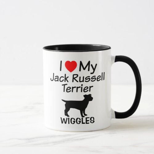 I Love My Jack Russell Terrier Dog Mug