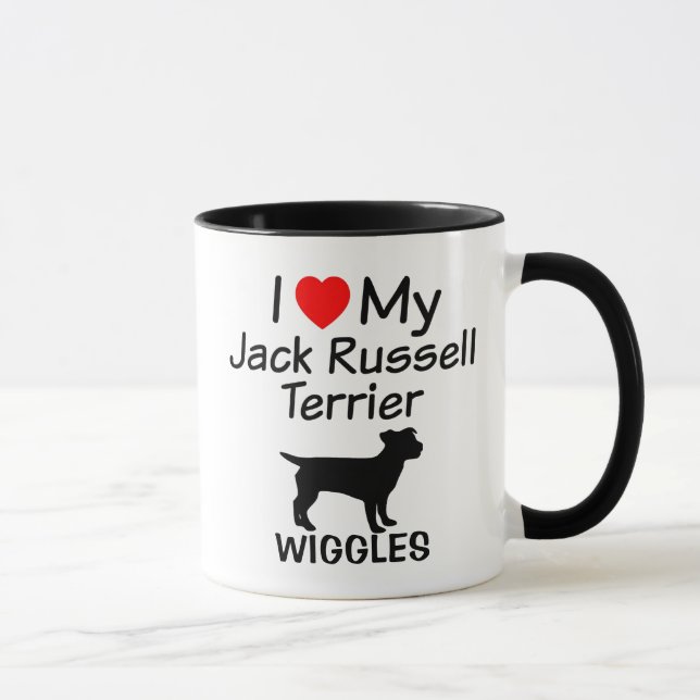 I Love My Jack Russell Terrier Dog Mug (Right)