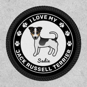 I Love My Jack Russell Terrier - Tricolor Cute Dog Patch