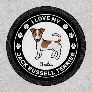 I Love My Jack Russell Terrier - White And Tan Dog Patch