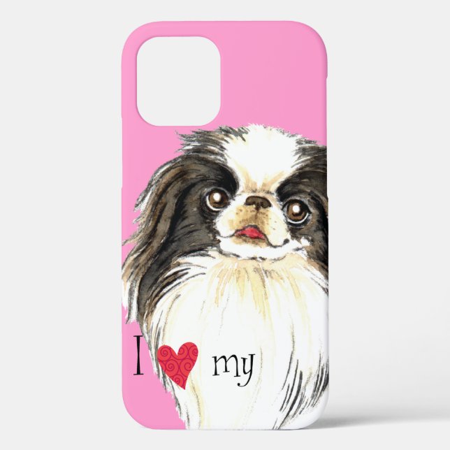 I Love my Japanese Chin Case-Mate iPhone Case (Back)