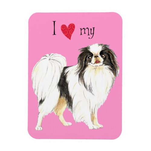 I Love my Japanese Chin Magnet