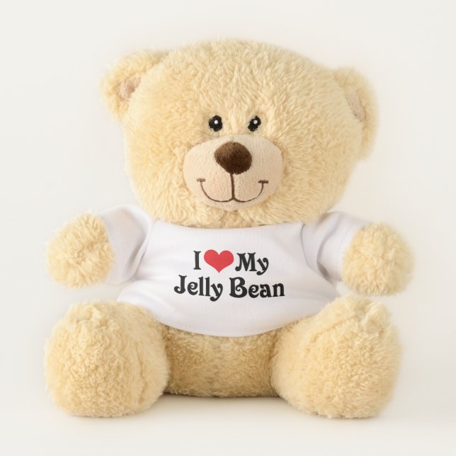 I Love My Jelly Bean Teddy Bear (Front)