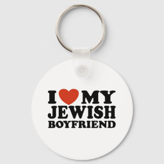 I Love My Jewish Boyfriend Keychain