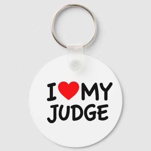 I love my judge keychain