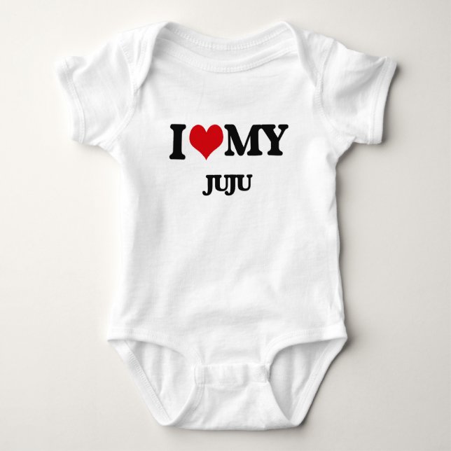 I Love My JUJU Baby Bodysuit (Front)