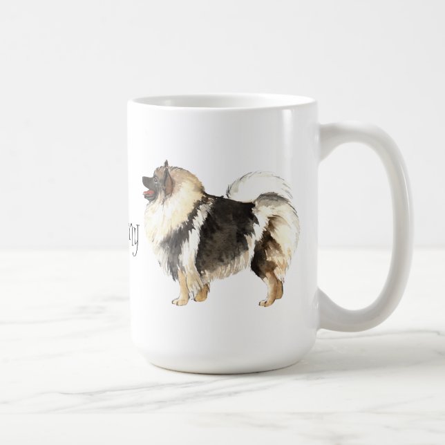 I Love my Keeshond Coffee Mug (Right)