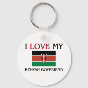 I Love My Kenyan Boyfriend Keychain