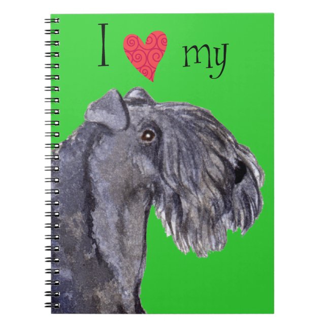 I Love my Kerry Blue Terrier Notebook (Front)