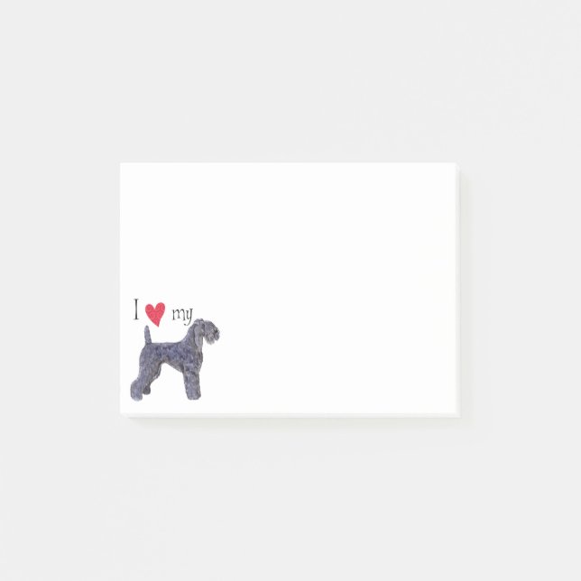 I Love my Kerry Blue Terrier Post-it Notes (Front)