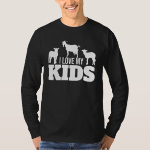 I Love My Kids Goat T-Shirt