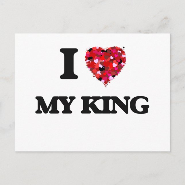 I love My King Postcard (Front)