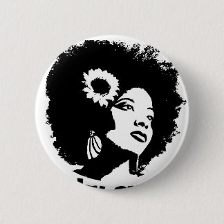 I love my Kinky Curly Hair Pinback Button