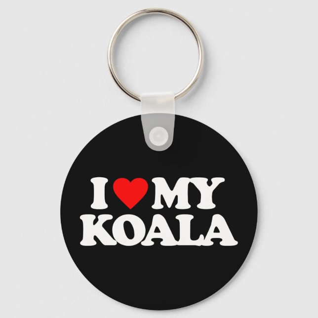 I LOVE MY KOALA KEYCHAIN (Front)
