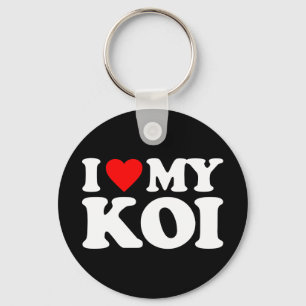 I LOVE MY KOI KEYCHAIN