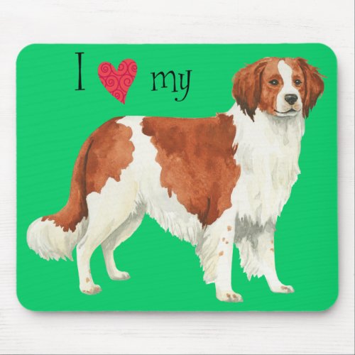 I Love my Kooikerhondje Mouse Pad