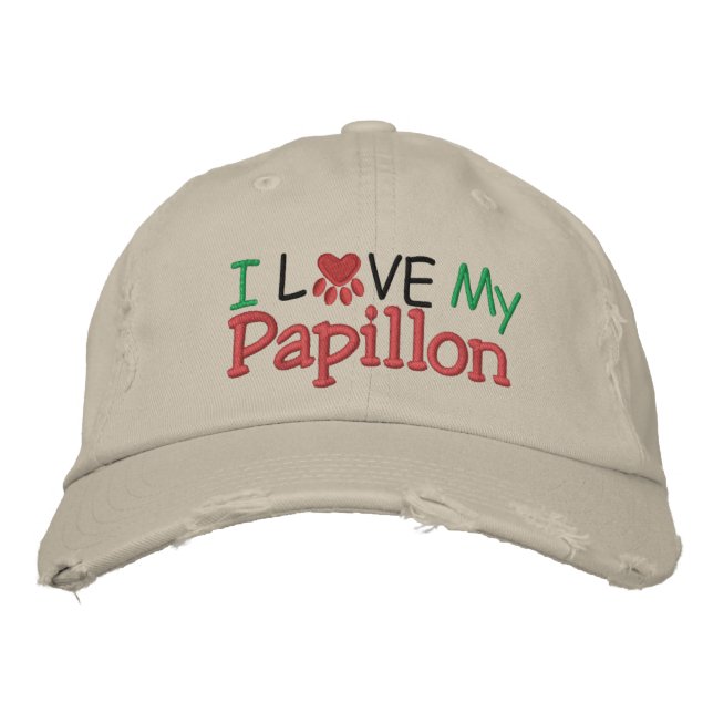 I Love MY Lab ! by SRF Embroidered Baseball Hat (Front)