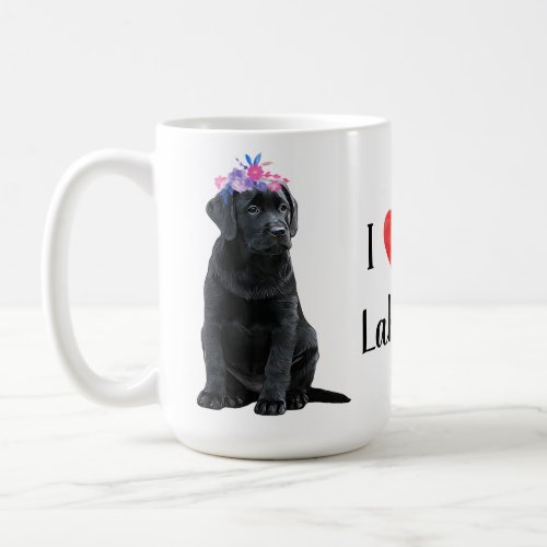 I Love My Labrador Black Lab Coffee Mug