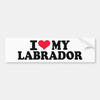I love my Labrador Bumper Sticker