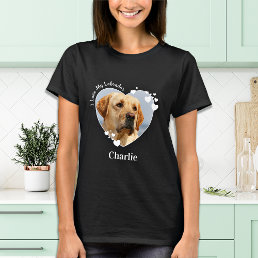 I Love My Labrador Custom Cute Heart Pet Dog Photo T-Shirt