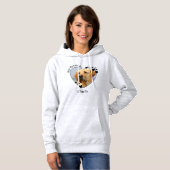 I Love My Labrador Dog Personalize Heart Pet Photo Hoodie (Front Full)