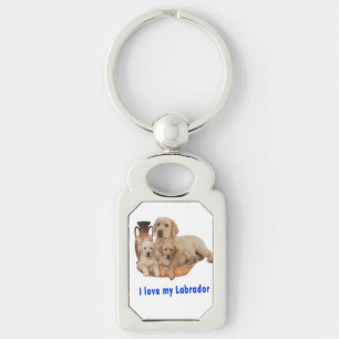 I Love my Labrador Keychain