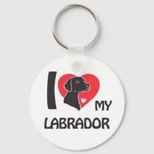 I Love My Labrador – Loyal Dog Lover Design Keychain